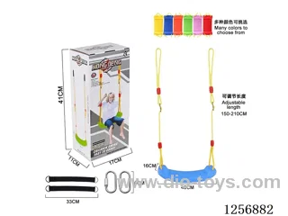 Children's Swing Board with Connecting Strap and Carabiner