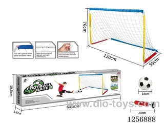 120CM Large Iron Soccer Goal (Includes Soccer Ball + Pump)