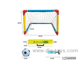 Small 60CM Fixed Plastic Soccer Goal (Includes Soccer Ball)