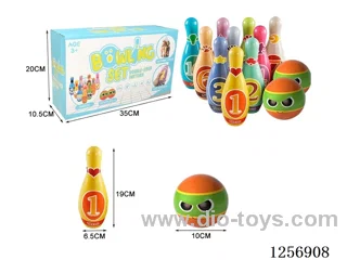 Bowling set (10 pins + 2 balls) (English/Chinese packaging)