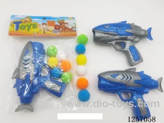 Silent Bouncy Fluff Ball Cat Toy Gun