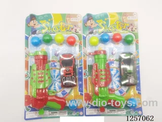 Ping Pong Ball Catapult Gun with pull back Tin Car