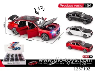 1：24 pull back alloy car W L/M 8PCS