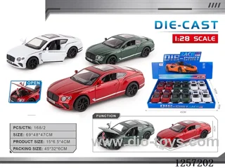 1：28 pull back alloy car 12PCS