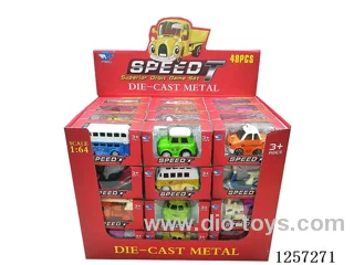 1:64 Alloy Free-Wheel Cars 14 Mixed (48PCS)