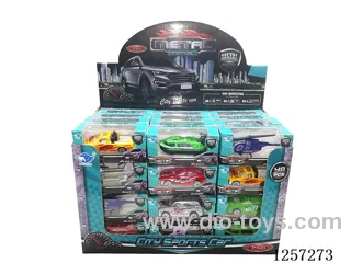 1:64 Alloy Free-Wheel Cars 8 Mixed (48PCS)