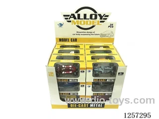 1:64 Alloy Free-Wheel Formula Car 8 mixed (24PCS)