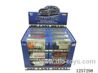 1:50 Diecast Mini Truck free wheel 12 mixed (24PCS)