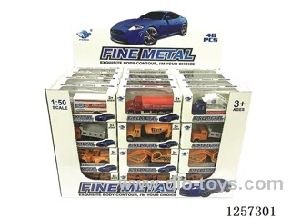 1:50 Diecast Mini Truck free wheel 16 mixed (48PCS)