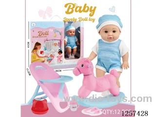 14-inch fully vinyl doll set