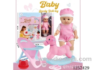 14-inch fully vinyl doll set