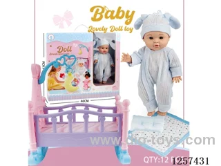 14-inch fully vinyl doll set