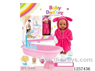 14-inch fully vinyl doll set