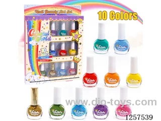 10 bottles of nail polish