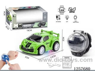 1:64 2.4G RC alloy car with watch remote control included battery