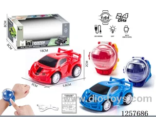 1:64 2.4G RC car with watch remote control included battery 2 colors