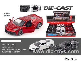 1:32 pull back alloy car 12PCS
