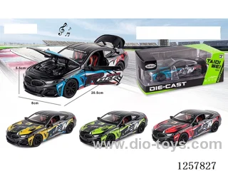 1:24 pull back alloy car W L/M included battery