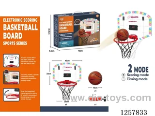 Lighted Scoring Backboard with Hoop/Plastic Hoop