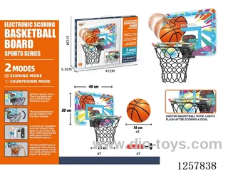 Colorful Light-Up Basketball Hoop + Scoring Backboard