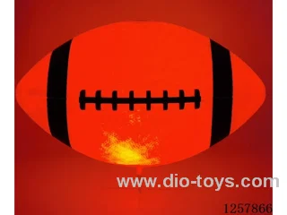 26*15.5cm Light-Up Rubber Football, Battery-Operated