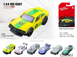 1:64 free wheel alloy car