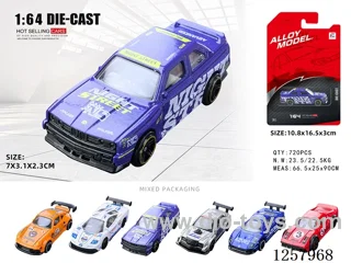 1:64 free wheel alloy car