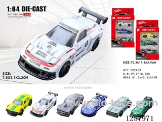 1:64 free wheel alloy car