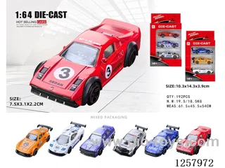 1:64 free wheel alloy car