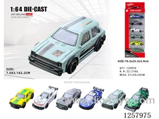 1:64 free wheel alloy car