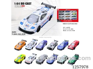 1:64 free wheel alloy car