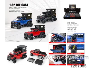 1:32 pull back alloy car W L/M 12PCS included battery