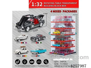 1:32 pull back alloy car W L/M included battery