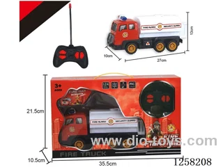 4ch rc fire sprinkler truck not included battery
