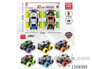 6 Models of dual inertia off-road vehicles (metal shell), 2PCS