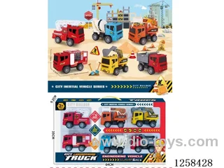 Six-in-one inertia engineering vehicle fire truck