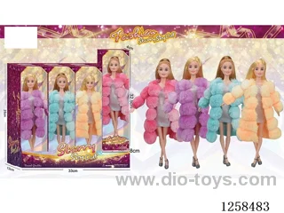 11.5 inch Jointed Barbie 12PCS (4 outfits)