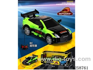4ch RC car with light not included battery - green