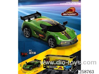 4ch RC car with light not included battery - green