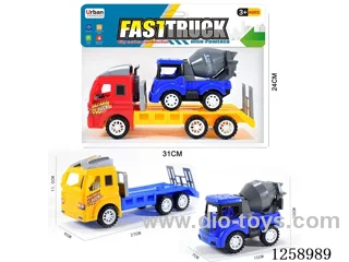 Inertia Tow Truck + Free Wheel Mixer Truck