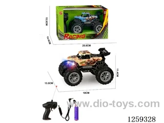 1: 22 4ch skeleton RC car with light (included battery)