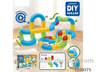 Building block rail car