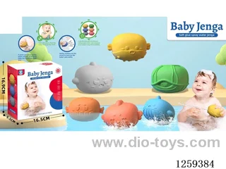 Soft rubber water spraying animal