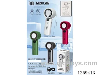 Portable Handheld Cooling Fan with Light