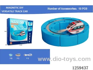 Magnetic DIY Transformable Track Car 10PCS