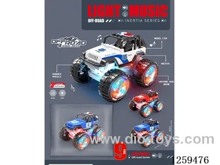 inertia police car W L/M 3 colors