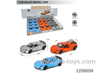1:32 pull back alloy car 3 colors 12PCS