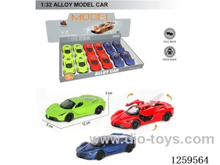 1:32 pull back alloy car 3 colors 12PCS