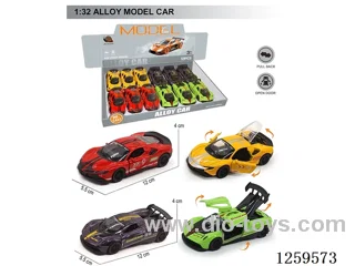 1:32 pull back alloy car 4 colors 12PCS