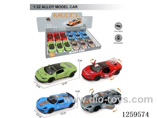 1:32 pull back alloy car 4 colors 12PCS